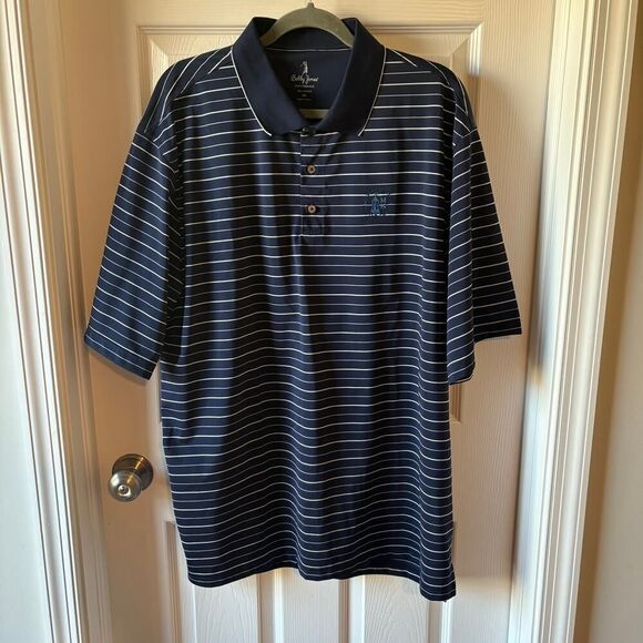 Bobby Jones Other - Bobby Jones Performance Moselem Springs Golf Club Stripe Polo Navy XXL